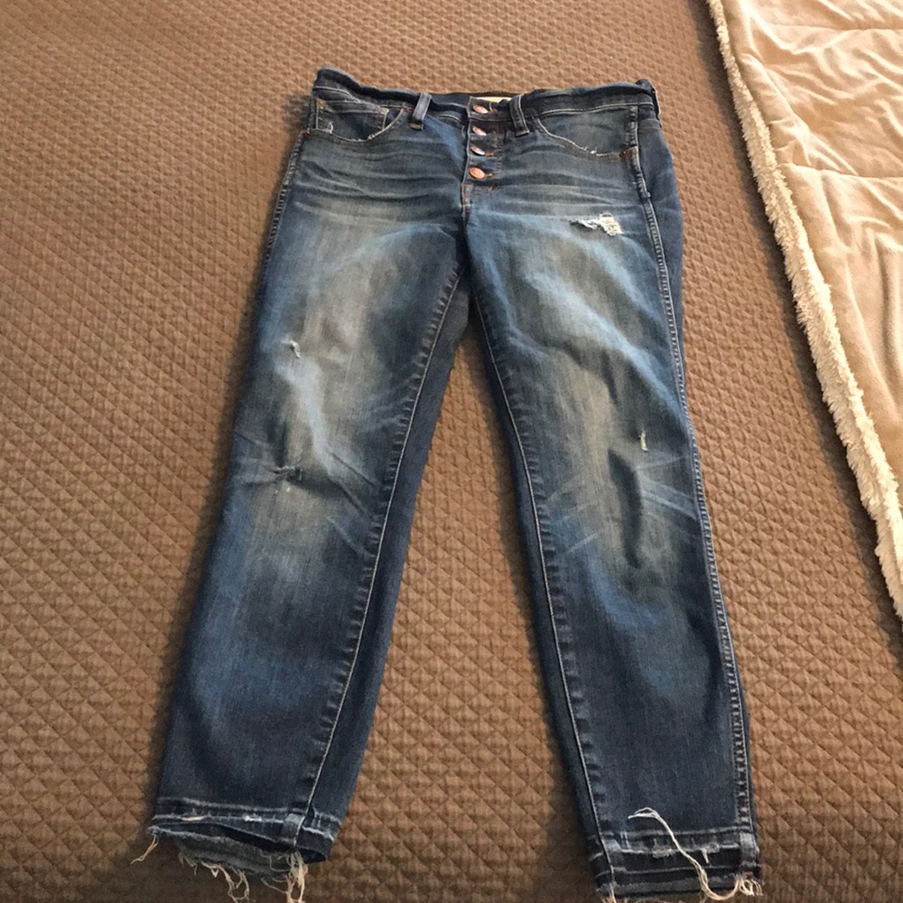 EUC madewell 10” high rise skinny